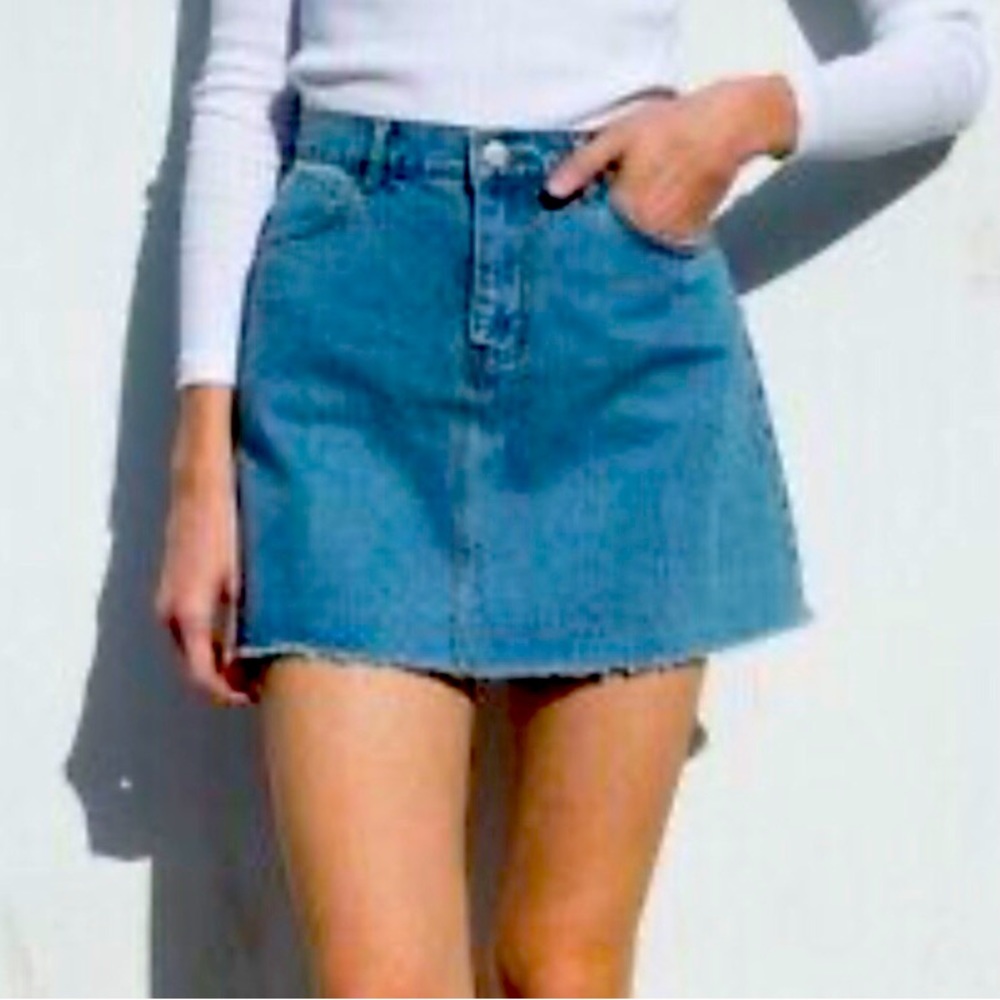 Brandy Melville denim mini skirt